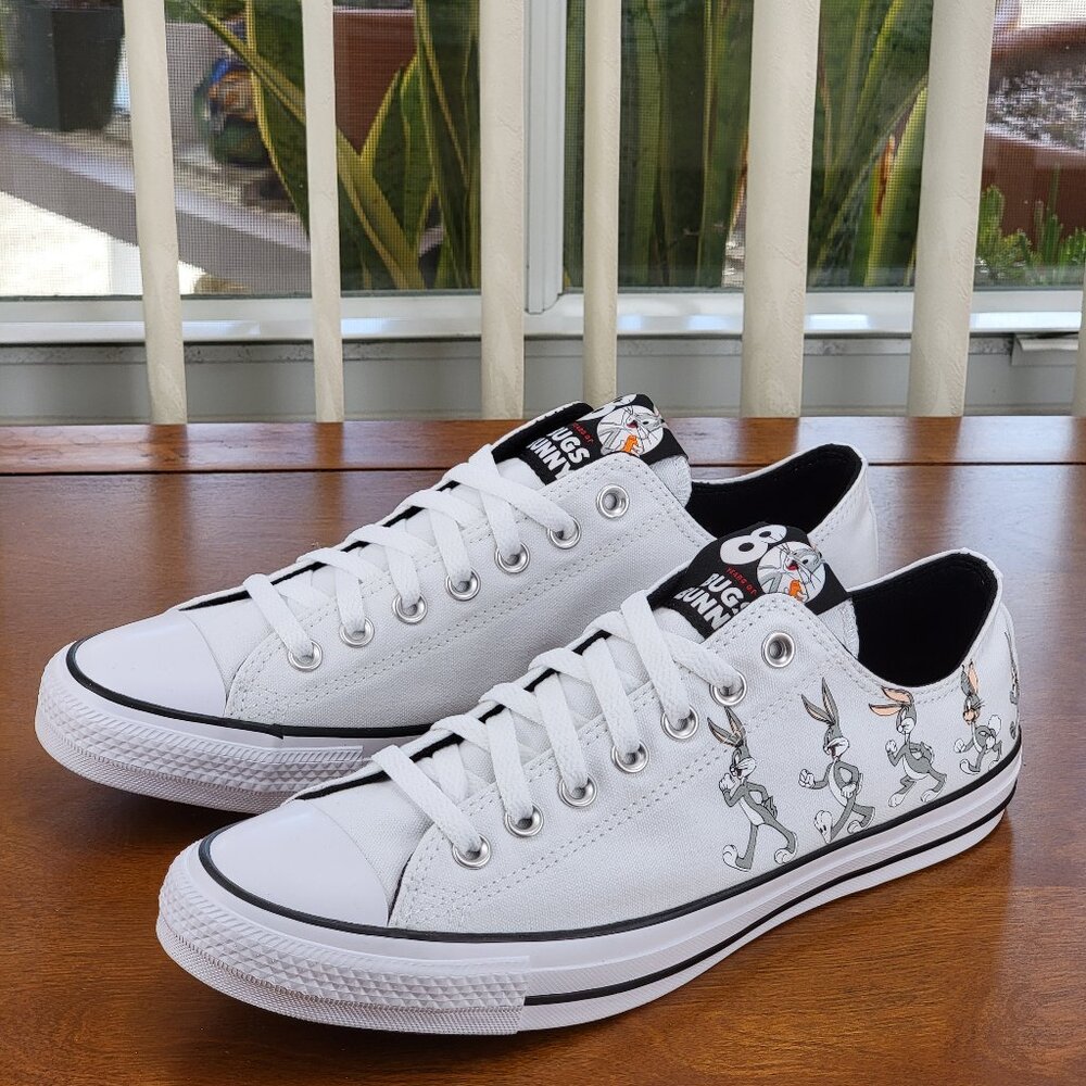 Converse x Bugs Bunny 80 Years CTAS Ox 169226F Grey/White/Black Multi Sizes Mens - Picture 13 of 14